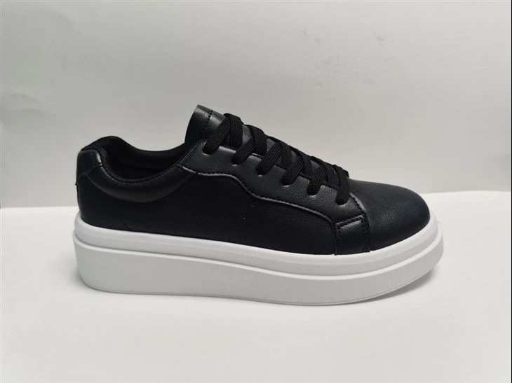 Women's White PU Sneakers